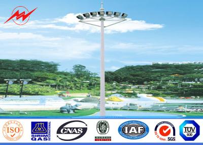 China Multisided 30M 24 lights High Mast Pole square light arrangement for seaport application for sale