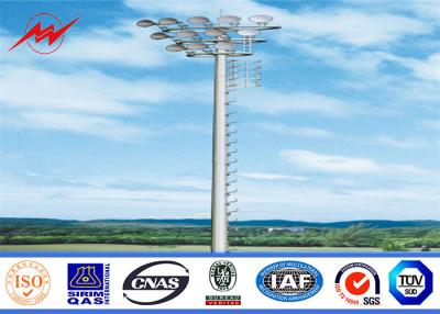 China Outdoor 25M Galvanzied High Mast Pole with 6 lights for airport lighting for sale