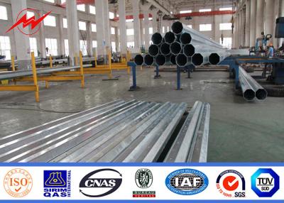 China 11.8m 500DAN ASTM A123 Galvanized Steel Pole , Commercial Light Poles for sale