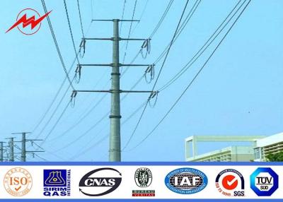China Galvanized Electric Polygona 50m Steel Transmission Poles Approved ISO9001 for sale