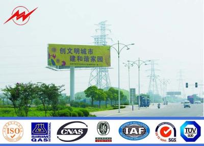 China Exterior Street Advertising LED Display Billboard With Galvanization Anti - Static for sale