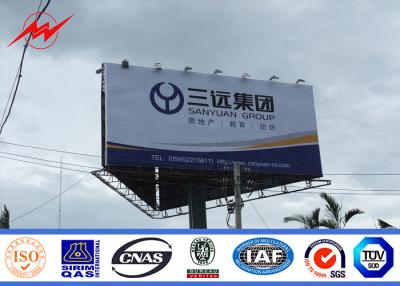 China 10mm Commercial Digital Steel structure Outdoor Billboard Advertising P16 With LED Screen for sale