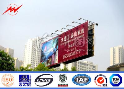 China Publicidad al aire libre de la cartelera del borde de la carretera del multicolor, cartelera de la estructura de acero en venta