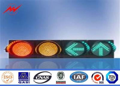 China Windproof High Way 4m Steel Traffic Light Signals With Post Controller for sale
