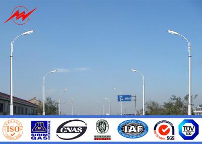 China Car Park 12m Lamp Steel Parking Lot Light Pole , MHL / HPS Post Light Pole for sale