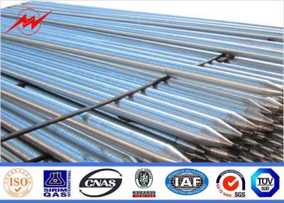 China Tensile Strength Copper Bonded Earth Rod / Ground Rod With All Kinds Clamps for sale