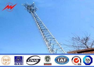 China Telecommunication High Voltage Transmission Towers Hot Dip Galvanization for sale