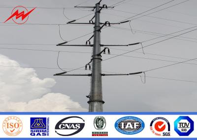 China 30FT 35FT Galvanized Steel Pole Steel Transmission Poles For Philippines Electrical Line for sale