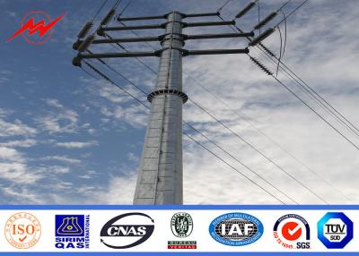 China 110kv Steel Utility Pole Electric Light Pole For Electrical Dsitribution Line for sale