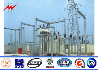 China Taper Steel Utility Poles Tubular Steel Pole For 220kv Transmission Line for sale