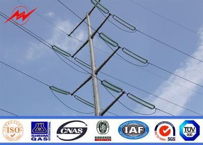 China 25 FT Height Powder Coating Electrical Power Pole For Philippines 30000 MT / Year for sale