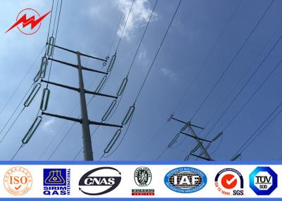 China Galvanized Electrical Power Pole 25M 110KV for Electrical Power Distribution for sale