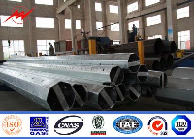 China Metallic Distribution Galvanized Steel Utility Pole For Electricity Distribution Line for sale