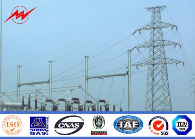 China BV Certification 20M Galvanized Steel Pole Steel Power Poles For Power Transmission for sale