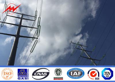 China Transmission Line Metal Utility Poles / Electric Power Pole For Steel Pole Tower for sale
