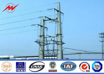 China 69kv Transmission Line Electrical Power Pole 35 Ft 1250 Kg Breaking Load Anti Rust for sale