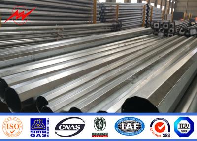 China 12 Side 11.8m Electrical Galvanised Steel Pipe Steel Tube For Transmission Line for sale