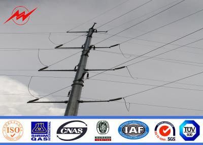 China 69kv Distribution Line Steel Power Pole Low Voltage Electricity Supply Pole for sale
