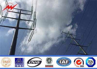 China 75ft 80ft Flange Steel Utility Pole / High Voltage Lattice Steel Towers Overhead for sale