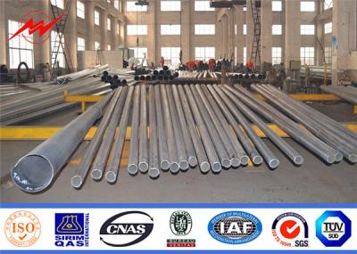 China High Tension Steel Utility Pole , Electric Transmission Line Tower Galvanized for sale