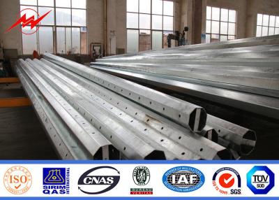 China Galvanized Distribution Metal Utility Poles Philippines 30FT 35FT 45FT 2.75mm GR65 for sale