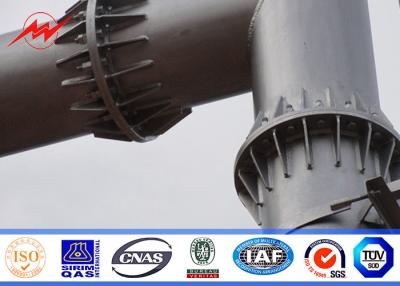 Chine Tour de communication unipolaire en acier tubulaire de haute de mât de la galvanisation 25M bride de tour à vendre