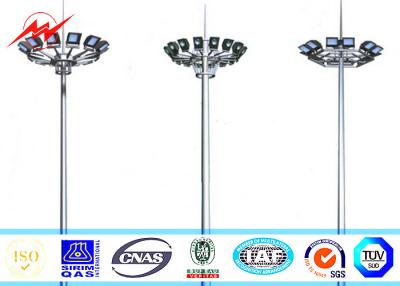 China Einzelner doppelter dreifacher Arm hohes Mast-Licht-Stahl- Röhren-Polen für Stadion zu verkaufen