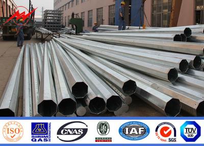 China One Section Design 35FT Electric Galvanised Steel Pole 500kg Design Load for sale
