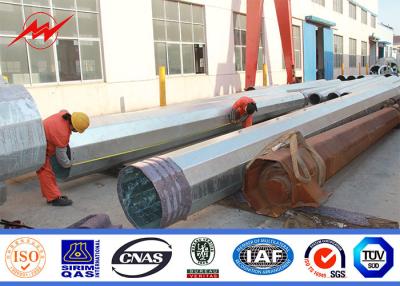 China 75FT Philippines NGCP Standard Galvanized Steel Pole With 4-5mm Thickenss for sale
