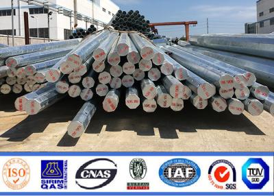 China 8m 11m Hot Dip Galvanized Octagonal Steel Pole For Transmission Line for sale