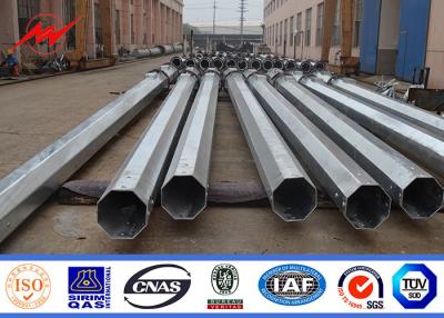 China OEM Electricity Distribution Bitumen Galvanized Steel Utility Poles With CO2 Welding for sale