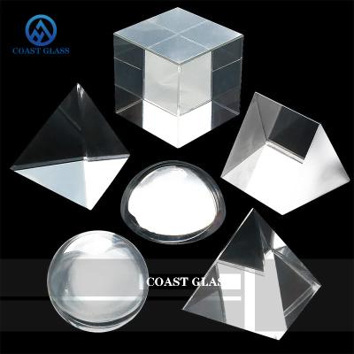 China BK7 Prismas de vidro óptico Fotografia Prisma triangular equilátero à venda