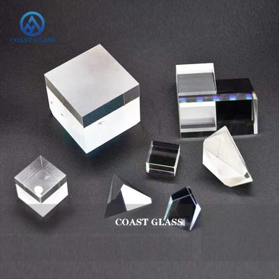 China High Precision Dichroic Optical Glass Prism Cube Beam Splitter for sale