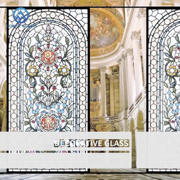 Quality Colorful Stained Glass Decorative Glass Panels Exterior Wall Roof Church for sale