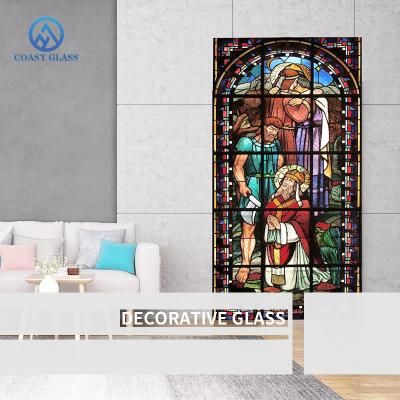 China Art Church Stained Glass Partition Sheets 3mm Interior Decoration for sale