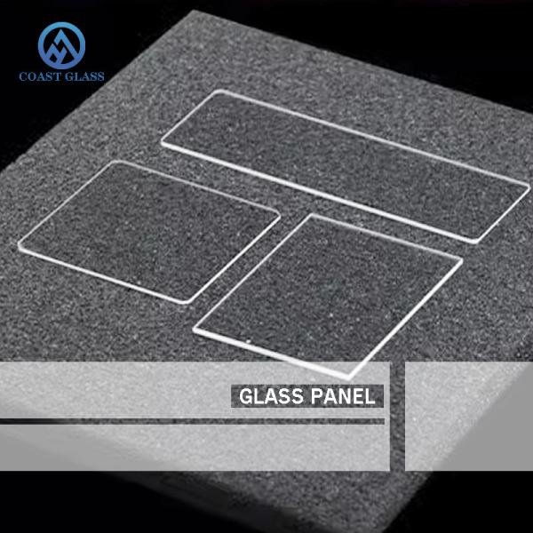 Quality Glass Factory Wholesale Custom Small Size Transparent Glass Panel Cutting Edging for sale