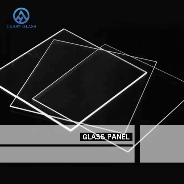 Quality Glass Factory Wholesale Custom Small Size Transparent Glass Panel Cutting Edging for sale