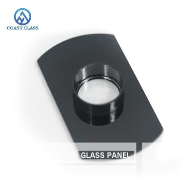 China Screen Printing Cctv Camera Glass Cover Special Shaped Hollow for sale