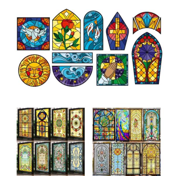 Quality Crafting Stained Glass Partition Room Dividers Wall For Home for sale