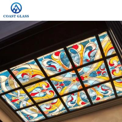 China Hi End Stained Glass for Domes and Skylights Architectural Art for sale