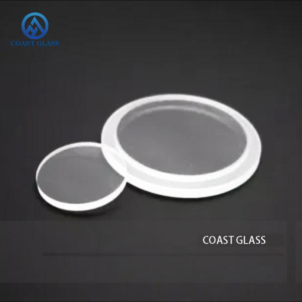 Quality Quartz Glass Dia 25mm Thickness 1mm Fused Silica Plate Round Shaped Step Quartz Glass Window for Optical Use for sale