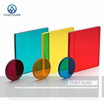 China Filtro óptico profesional de vidrio óptico de color con dimensiones personalizadas en venta