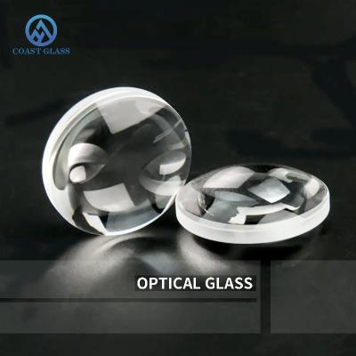 China Lente de cristal de zafiro transparente con una cúpula plana en venta