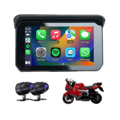 China 5 inch IPS Screen Waterproof Wireless Carplay Motorbike GPS Navigation Multimedia Player for motocycle for sale