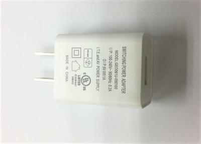 China 5V1A Universal Mobile Phone Travel Charger With UL and Efficiency Level 6 Certificate for sale