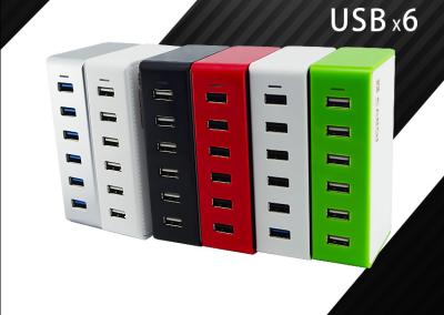 China 6 Port Multi USB Travel Charger 10 A Phone Charging Station For IPad / Tablet for sale