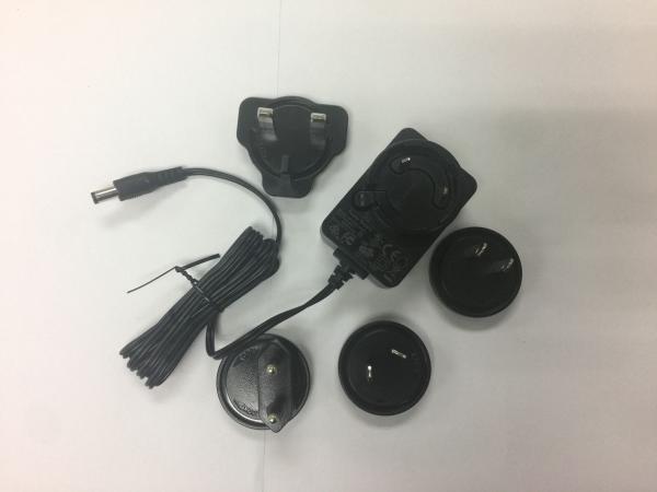Quality 5V2A Interchangeable Plugs Mobile Phone Travel Charger With DC5.5 Mm UL Approved for sale