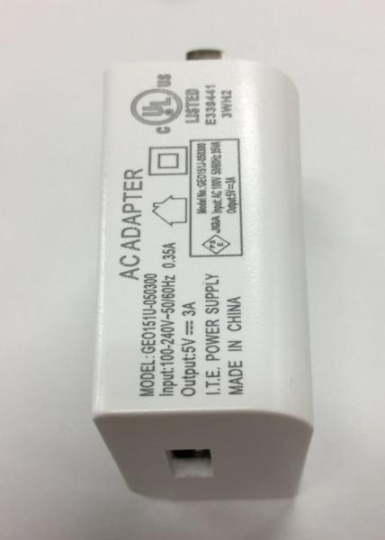 Quality 5V1A Plug Mobile Phone Travel Charger Indoor UL Certified AC Power Adapter for sale
