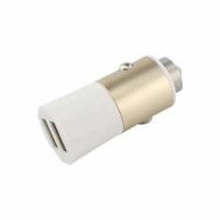 Quality High Amp Mobile Phone USB Car Charger Dual USB Port With Metal Copper Housing for sale