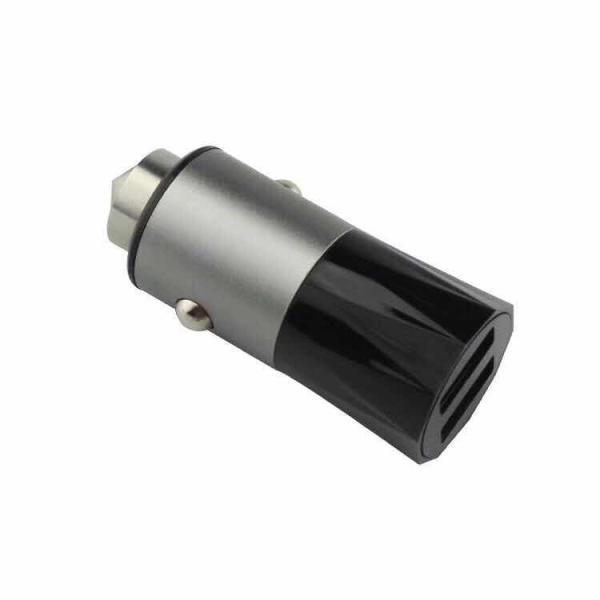 Quality High Amp Mobile Phone USB Car Charger Dual USB Port With Metal Copper Housing for sale